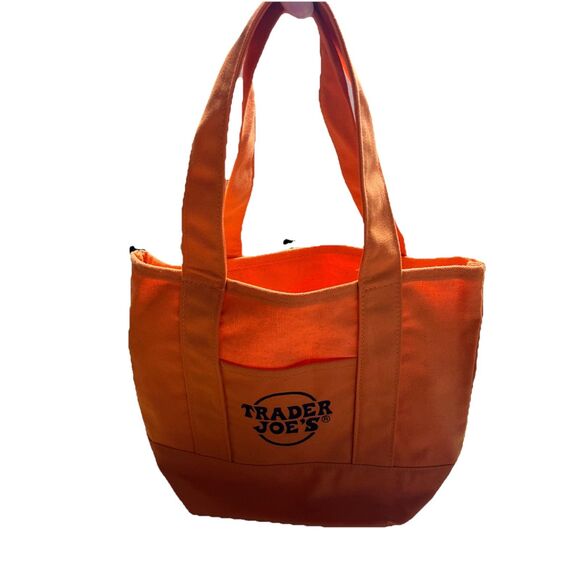 Trader Joe's Mini Halloween Canvas Tote Bag Set Of 4 RARE LIMITED New With Tags - Picture 2 of 6